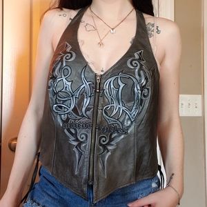 Harley Davidson Corset-Side Halter Top